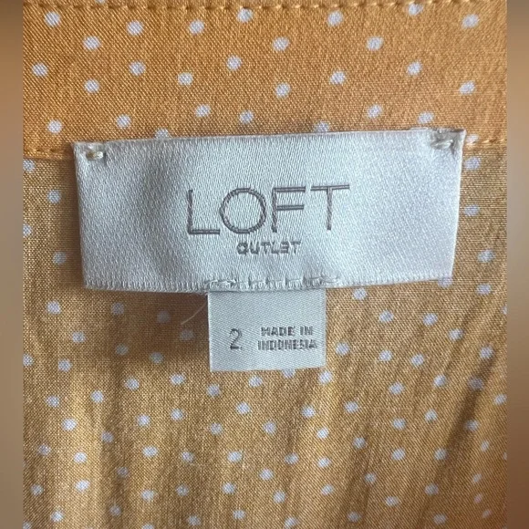 LOFT OUTLET YELLOW SHIRTDRESS - Picture 4 of 4